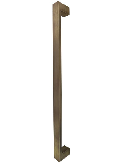 Ultima II Bar-Style Appliance Pull - 18 inch Center-to-Center in Antique Brass.